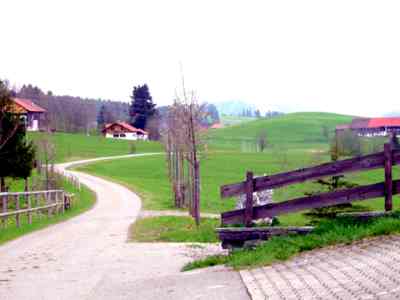 Blick vom Hof, Richtung Weitnau
